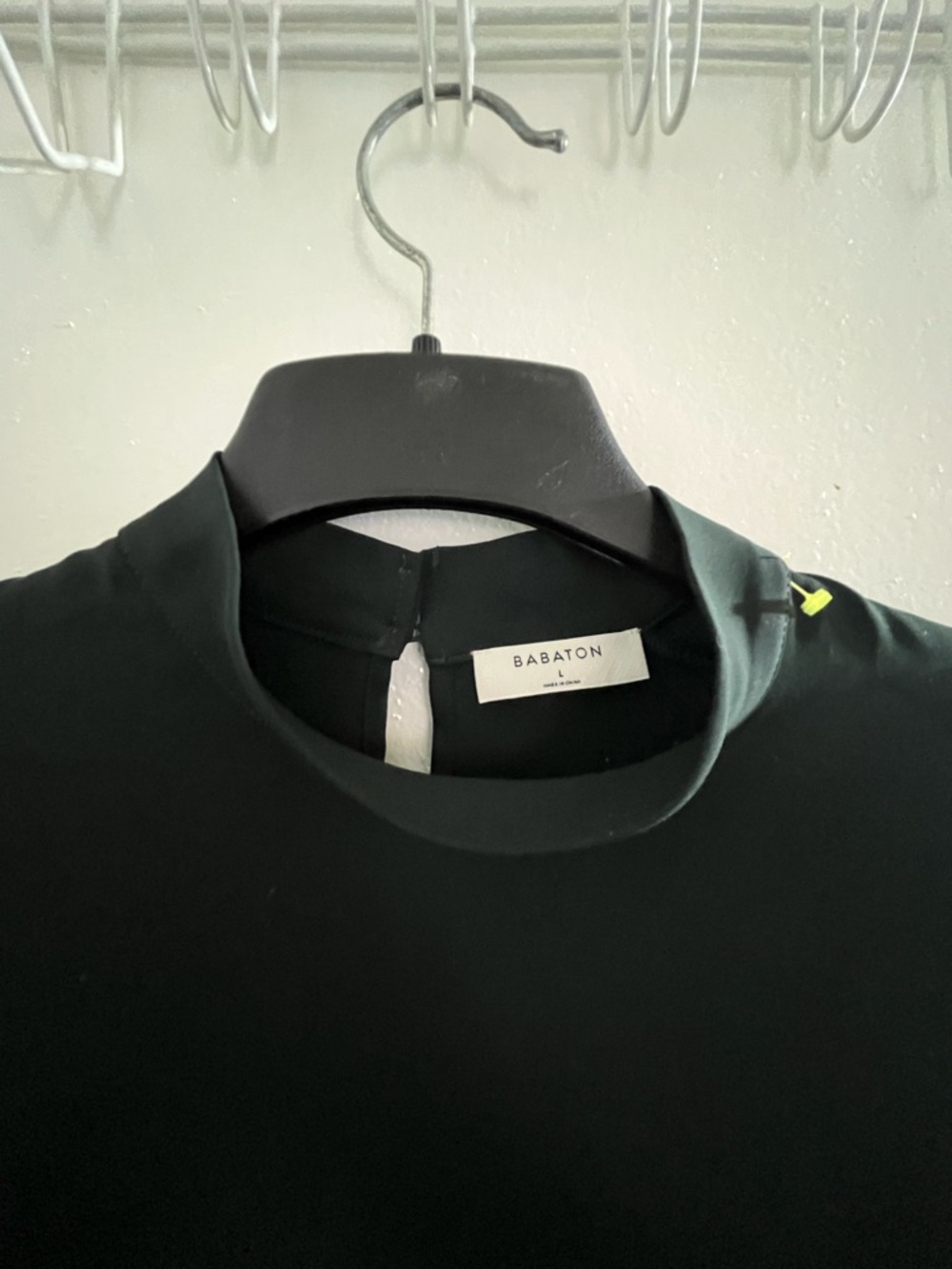 Babaton Dark Green Mock Neck Long Sleeve Blouse - Picture 8 of 8